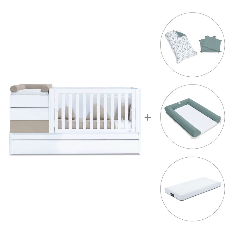 Cuna convertible 70x140 cm beige · Sero Kubo K551-M7753