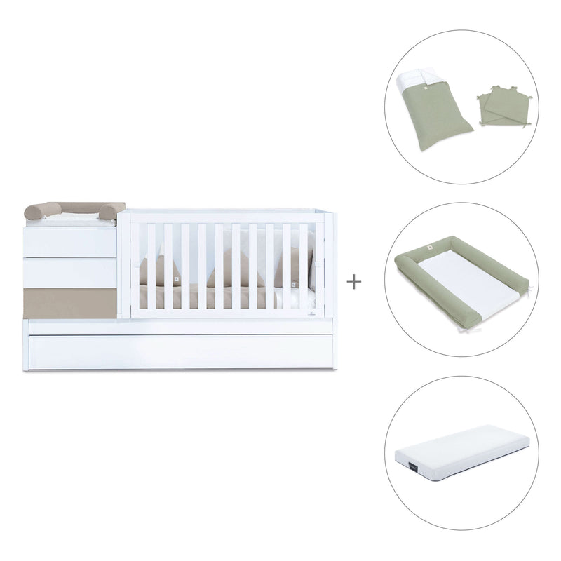 Cuna convertible 70x140 cm beige · Sero Kubo K551-M7753