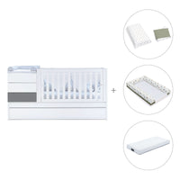 Cuna convertible 70x140 cm blanca/antracita · Sero Kubo Antracita K551-M7758