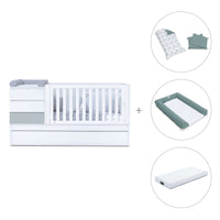 Cuna convertible 70x140 cm gris · Sero Kubo K551-M7778