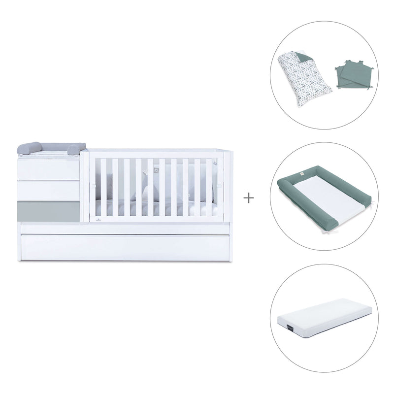 Cuna convertible 70x140 cm gris · Sero Kubo K551-M7778