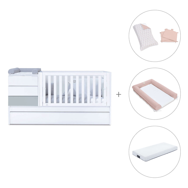 Cuna convertible 70x140 cm gris · Sero Kubo K551-M7778