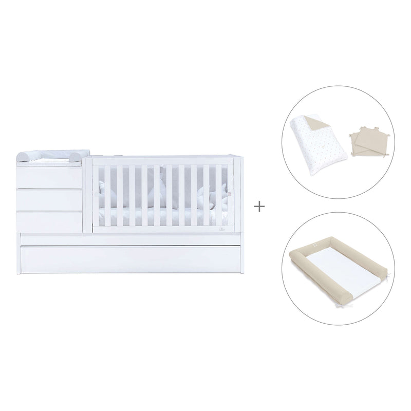 Cuna convertible 70x140 cm blanca · Sero Kubo K551-M7700