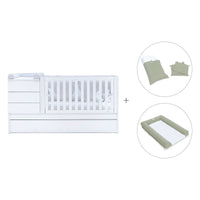 Cuna convertible 70x140 cm blanca · Sero Kubo K551-M7700