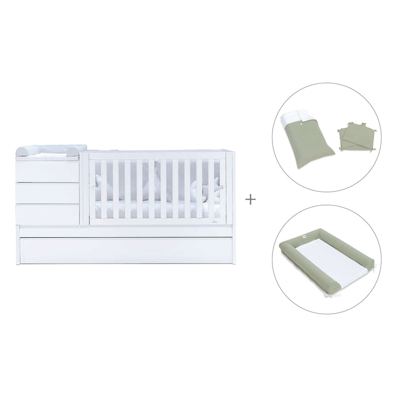 Cuna convertible 70x140 cm blanca · Sero Kubo K551-M7700