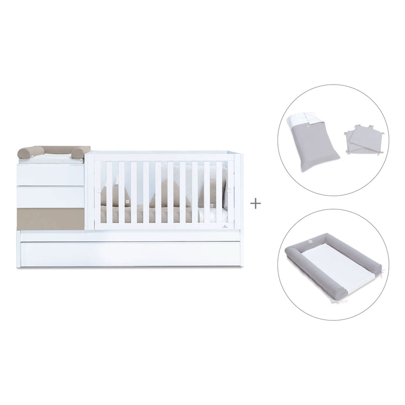 Cuna convertible 70x140 cm beige · Sero Kubo K551-M7753