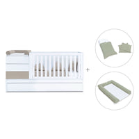 Cuna convertible 70x140 cm beige · Sero Kubo K551-M7753