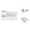 Cuna convertible 70x140 cm blanco/verde-oliva · Sero Kubo K551-M7756