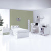 Cuna convertible 70x140 cm blanca/verde-oliva · Sero Bubble Erba K554-M7756