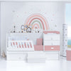 Cuna convertible 70x140 cm blanca/rosa · Sero Bubble Quarzo K554-M7759