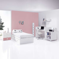Cuna convertible 70x140 cm blanca/rosa · Sero Bubble Quarzo K554-M7759