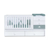 Cuna convertible 70x140 cm blanca/eucalipto · Sero Bubble Eucalyptus K554-M7757