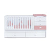 Cuna convertible 70x140 cm blanca/rosa · Sero Bubble Quarzo K554-M7759