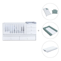 Cuna convertible 70x140 cm en blanco · Sero Bubble K554-M7700