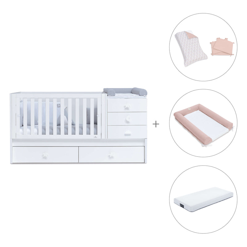 Cuna convertible 70x140 cm en blanco · Sero Bubble K554-M7700