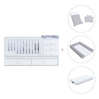 Cuna convertible 70x140 cm en blanco · Sero Bubble K554-M7700