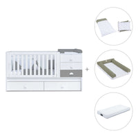 Cuna convertible 70x140 cm blanca/antracita · Sero Bubble Antracita K554-M7758