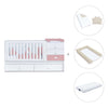 Cuna convertible 70x140 cm blanca/rosa · Sero Bubble Quarzo K554-M7759