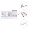 Cuna convertible 70x140 cm blanca/rosa · Sero Bubble Quarzo K554-M7759