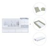 Cuna convertible 70x140 cm en blanco/gris · Sero Bubble K554-M7778