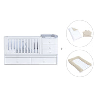Cuna convertible 70x140 cm en blanco · Sero Bubble K554-M7700