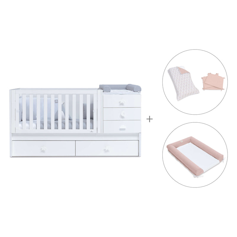 Cuna convertible 70x140 cm en blanco · Sero Bubble K554-M7700