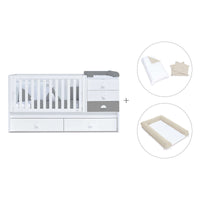 Cuna convertible 70x140 cm blanca/antracita · Sero Bubble Antracita K554-M7758