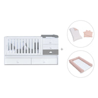 Cuna convertible 70x140 cm blanca/antracita · Sero Bubble Antracita K554-M7758