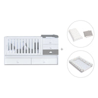 Cuna convertible 70x140 cm blanca/antracita · Sero Bubble Antracita K554-M7758