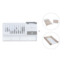 Cuna convertible 70x140 cm blanca/antracita · Sero Bubble Antracita K554-M7758