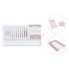 Cuna convertible 70x140 cm blanca/rosa · Sero Bubble Quarzo K554-M7759