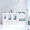Cuna convertible 70x140 cm blanca/eucalipto · Sero Bubble Eucalyptus K554-M7757