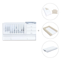 Cuna convertible 70x140 cm en blanco · Sero Bubble K554-M7700