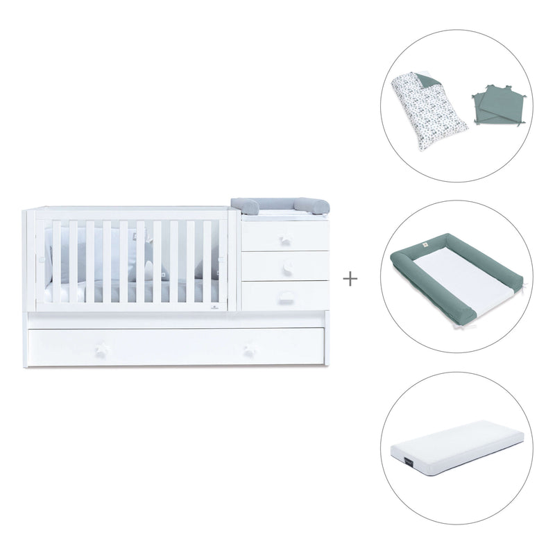 Cuna convertible 70x140 cm en blanco · Sero Bubble K554-M7700