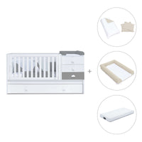 Cuna convertible 70x140 cm blanca/antracita · Sero Bubble Antracita K554-M7758