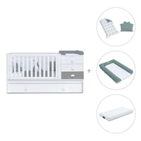 Cuna convertible 70x140 cm blanca/antracita · Sero Bubble Antracita K554-M7758