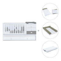 Cuna convertible 70x140 cm blanca/antracita · Sero Bubble Antracita K554-M7758