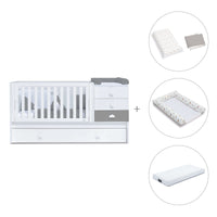 Cuna convertible 70x140 cm blanca/antracita · Sero Bubble Antracita K554-M7758