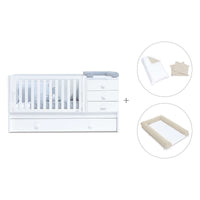 Cuna convertible 70x140 cm en blanco · Sero Bubble K554-M7700