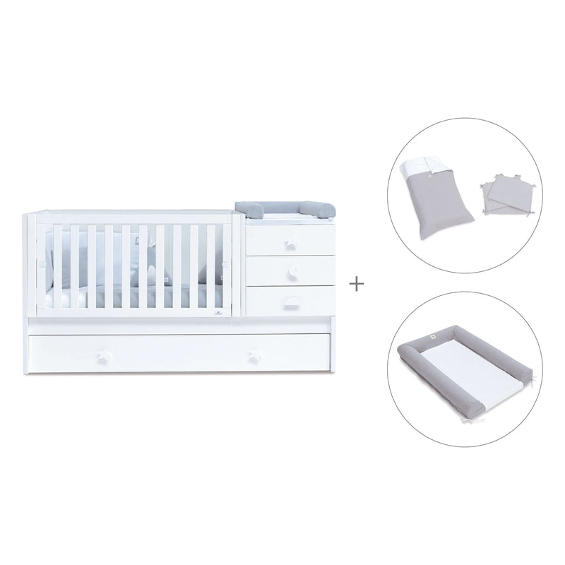 Cuna convertible 70x140 cm en blanco · Sero Bubble K554-M7700