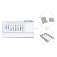 Cuna convertible 70x140 cm en blanco · Sero Bubble K554-M7700
