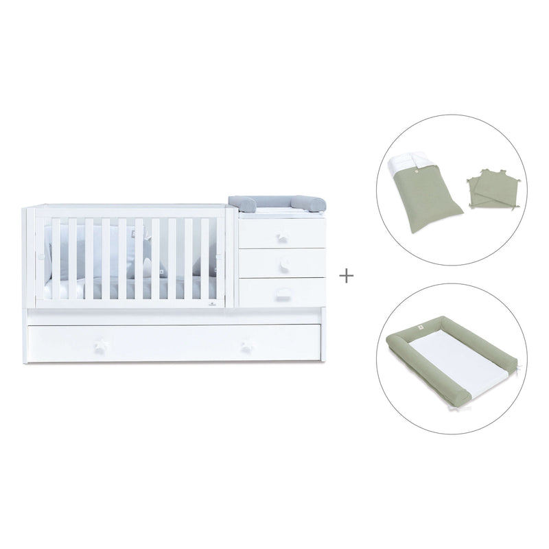 Cuna convertible 70x140 cm en blanco · Sero Bubble K554-M7700
