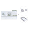 Cuna convertible 70x140 cm blanca/verde-oliva · Sero Bubble Erba K554-M7756