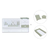 Cuna convertible 70x140 cm blanca/verde-oliva · Sero Bubble Erba K554-M7756