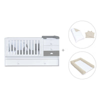 Cuna convertible 70x140 cm blanca/antracita · Sero Bubble Antracita K554-M7758