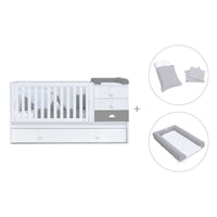 Cuna convertible 70x140 cm blanca/antracita · Sero Bubble Antracita K554-M7758