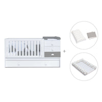 Cuna convertible 70x140 cm blanca/antracita · Sero Bubble Antracita K554-M7758