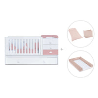 Cuna convertible 70x140 cm blanca/rosa · Sero Bubble Quarzo K554-M7759