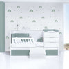 Cuna convertible 70x140 cm blanca/eucalipto · Sero More Eucalyptus K546-M7757