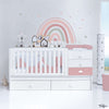 Cuna convertible 70x140 cm blanca/rosa · Sero Bubble Quarzo K554-M7759